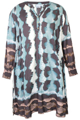 ZHENZI Livia dress petrol