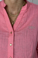 Gaspar Palermo blouse coral