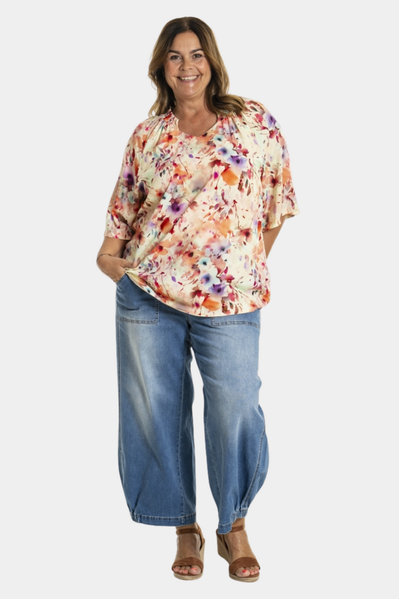 GOZZIP Karna blouse multi colour