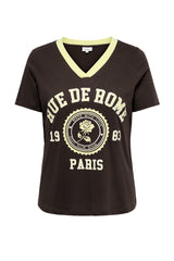 Only Carmakoma Vince T-shirt Brown