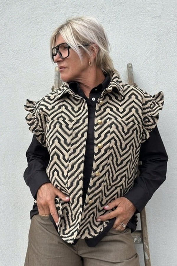 Gaspar Toronto waistcoat dark sand