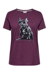 Only carmakoma Wince T-shirt Bordeaux
