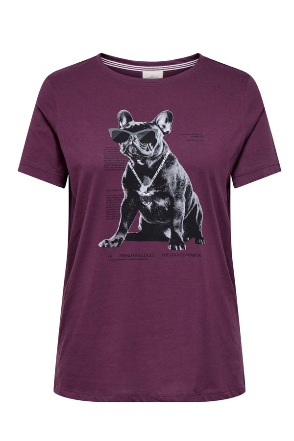 Only carmakoma Wince T-shirt Bordeaux