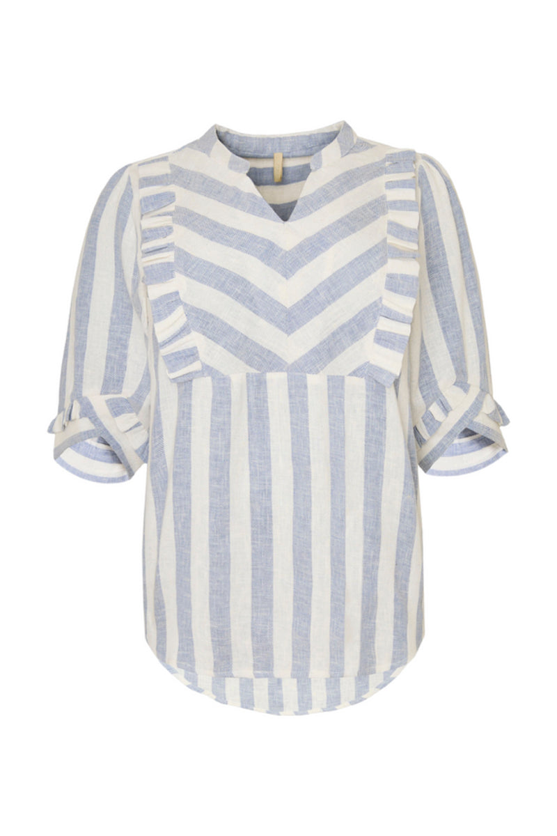 Cassiopeia Baritta blouse blue stripe