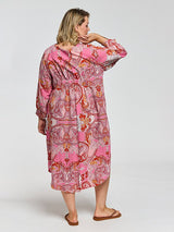 Gozzip Alice dress red mix print