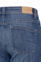Pulz jeans Kayla high waist straight leg medium blue