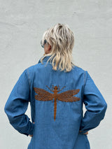 Gaspar Lucca denim dress blue