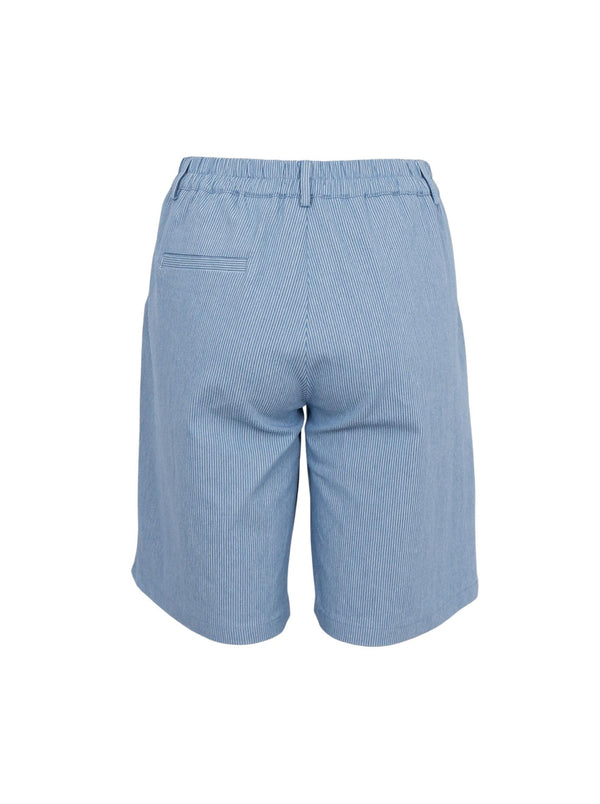 Black Colour Astrid shorts blue stripe