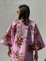 Gaspar Mumbai flower dress pink