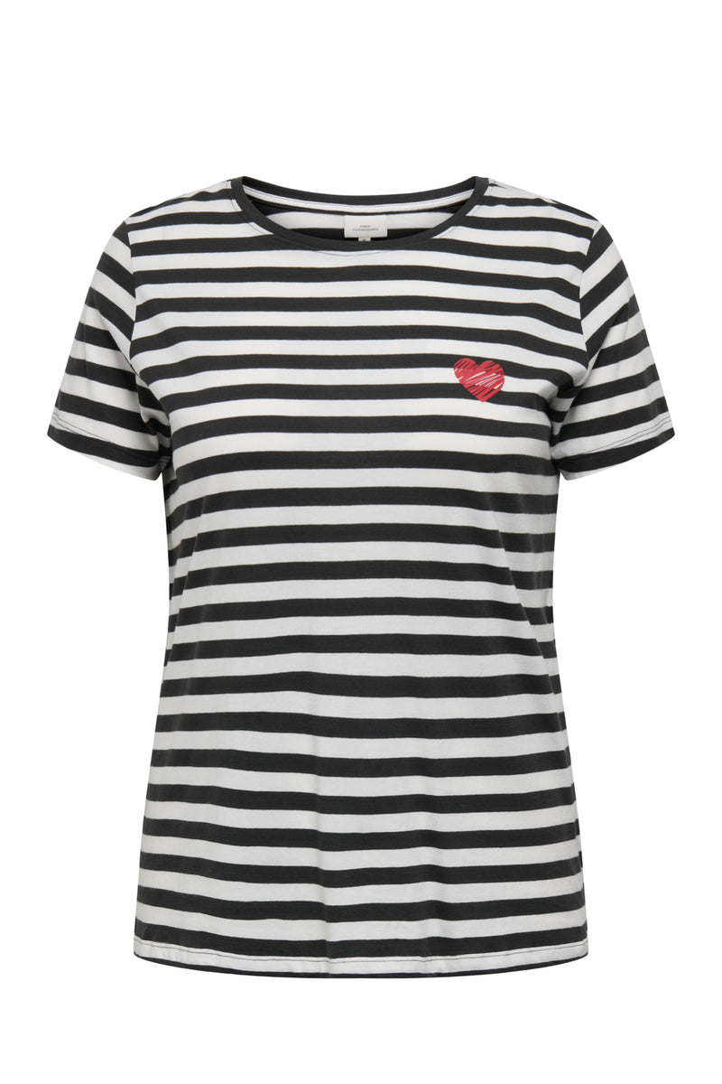 Only Carmakoma Moody t-shirt stripe