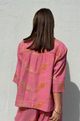 Gaspar Porto Jaquard blouse rose