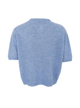 Black Colour Dell cardigan short sleeve light blue
