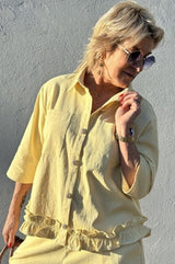 Gaspar Vigo canvas shirt yellow