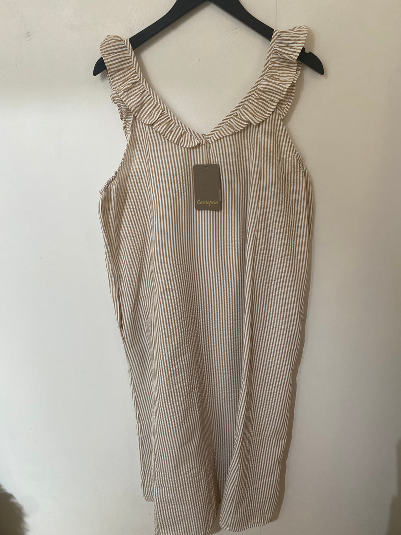 Cassiopeia Sikora dress beige stripe