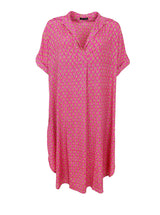 Black Colour Luna Kaftan Tunic Pink