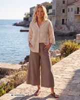Prepair Lena pants taupe stripe