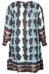 ZHENZI Livia dress petrol