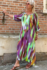 Gaspar Athen print kaftan multicolour