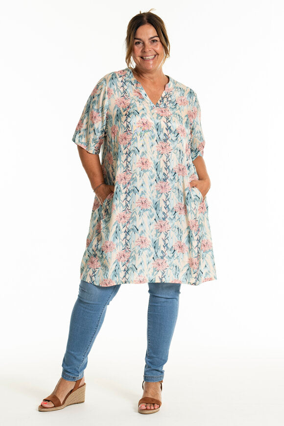 Gozzip Kerstin tunic blue rose