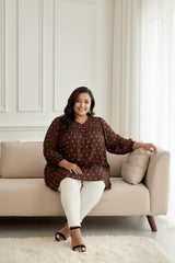 Cassiopeia Firella tunic brown