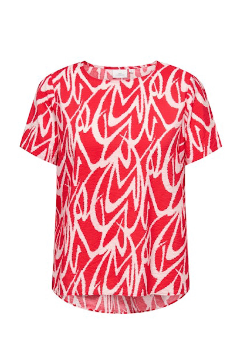 Only Carmakoma Olivera blouse high risk red