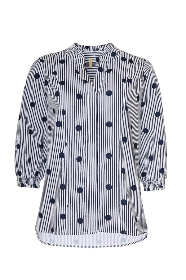 Ofelia Polka shirt navy