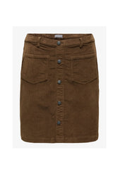 Only Carmakoma Amazing cord skirt brown