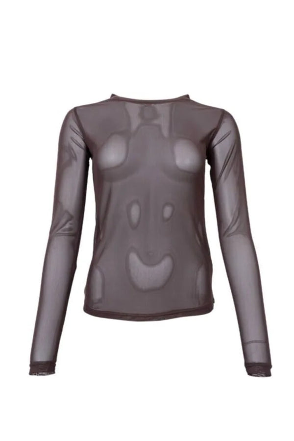 Black Colour Annie Blouse Brown