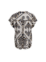 Black Colour Stella blouse malaka white