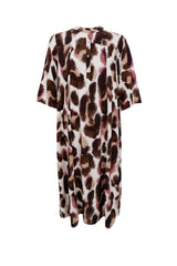 Black Colour Kenna shirt dress brown rose