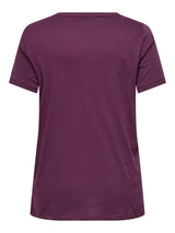 Only carmakoma Wince T-shirt Bordeaux