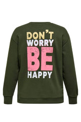 Only Carmakoma Iggy sweatshirt olive