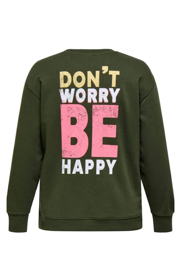 Only Carmakoma Iggy sweatshirt olive