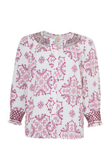 Ofelia Fie blouse pink combi