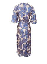 Black Colour Kenzie wrap dress blue