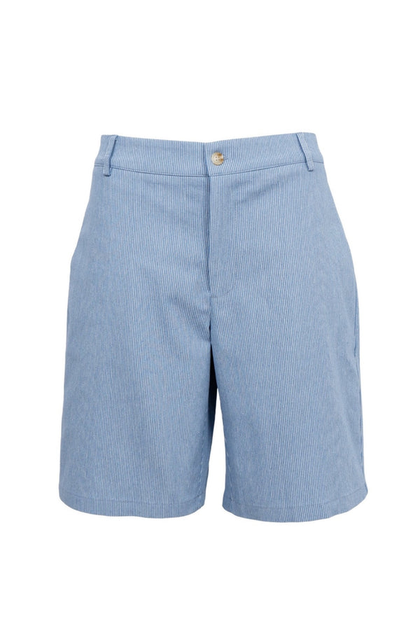Black Colour Astrid shorts blue stripe