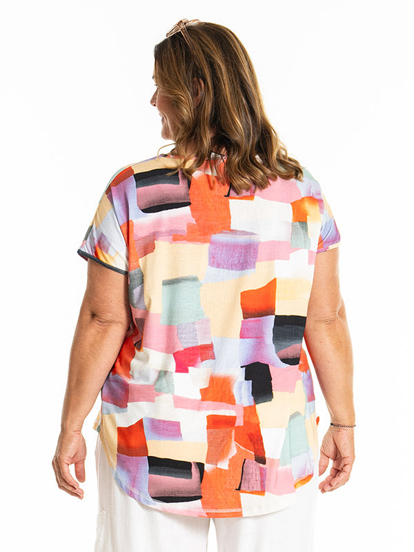 Gozzip Gitte t-shirt  multi colour print
