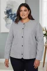 Cassiopeia Sikanette jacket blue stripe