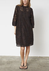 Love & Divine lace dress chocolate