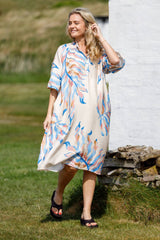Black Colour Tally dress blue rose
