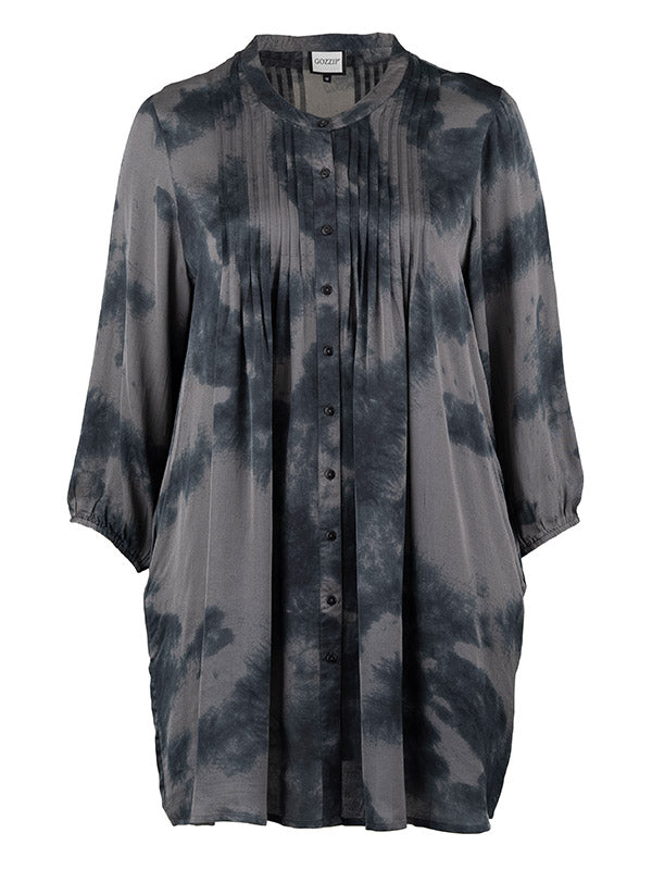 Gozzip Johanne shirt tunic grey/black