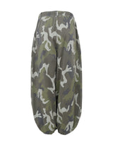 Black Colour Ally Balloon Pant Camouflage