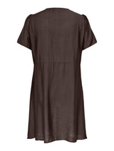 Only Carmakoma Cecilia v-neck dress  brown