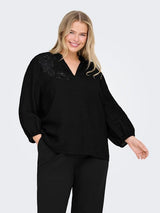 Only Carmakoma Lyne blouse black