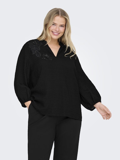 Only Carmakoma Lyne blouse black