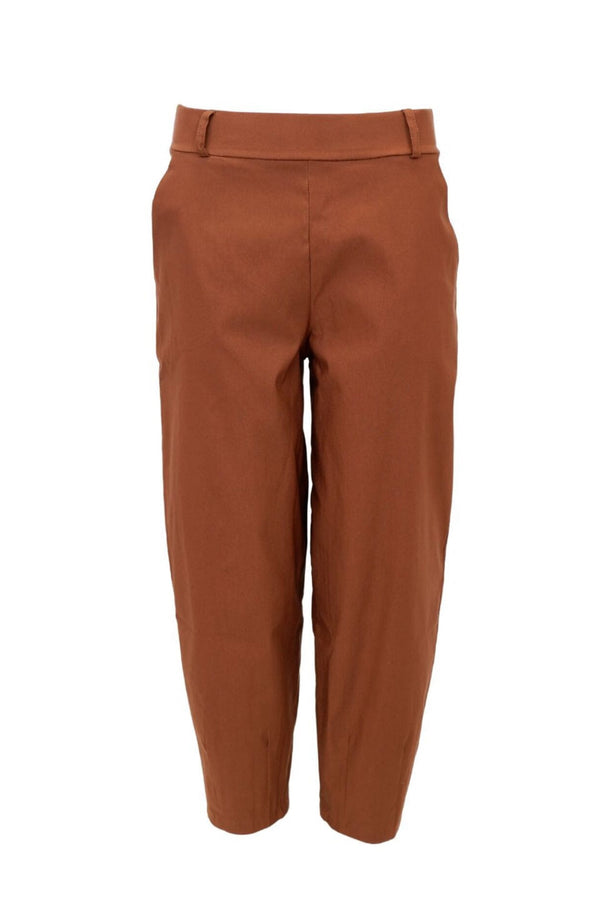 Black Colour Beverly barrel pant camel
