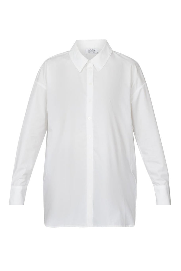 Love & Divine love765-11 shirt white