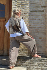 Gaspar Tropea Balloon Pant Brown