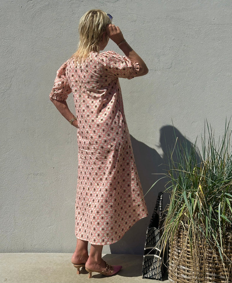 Gaspar  Tunø Flower dress rose