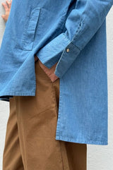 Gaspar Siena denim shirt light blue